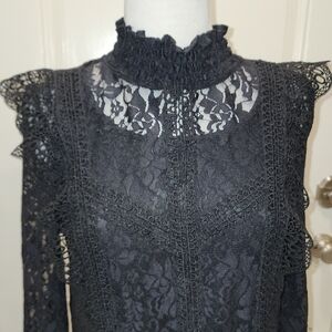 Cable & Gauge Black Lace Dress